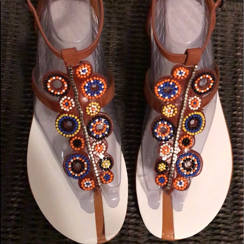 Beaded sandals
